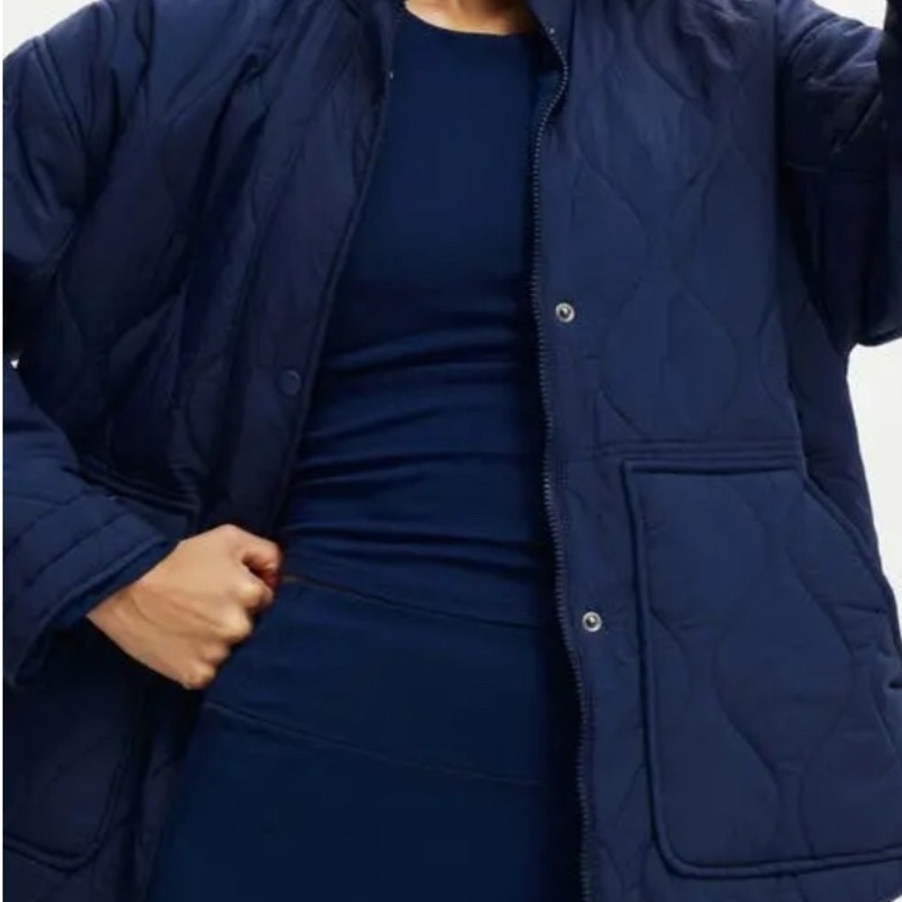 Cotton On Warm Up Relaxed LightWeight Navy Women's Jacket